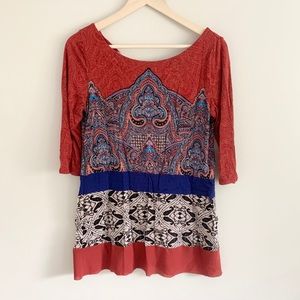 ANTHROPOLOGIE Akemi Kin Boho Tribal Tunic